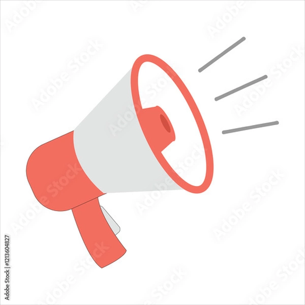 Obraz megaphone on white background