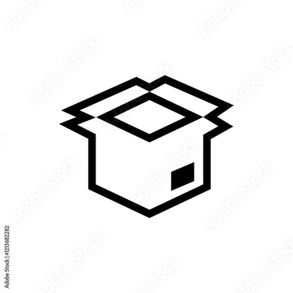 Obraz Shopping elements icon. Shopping icon. Online shopping. Black icon. Silhouette