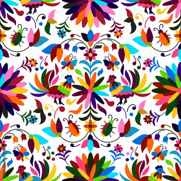 Obraz Otomi Style Seamless Pattern