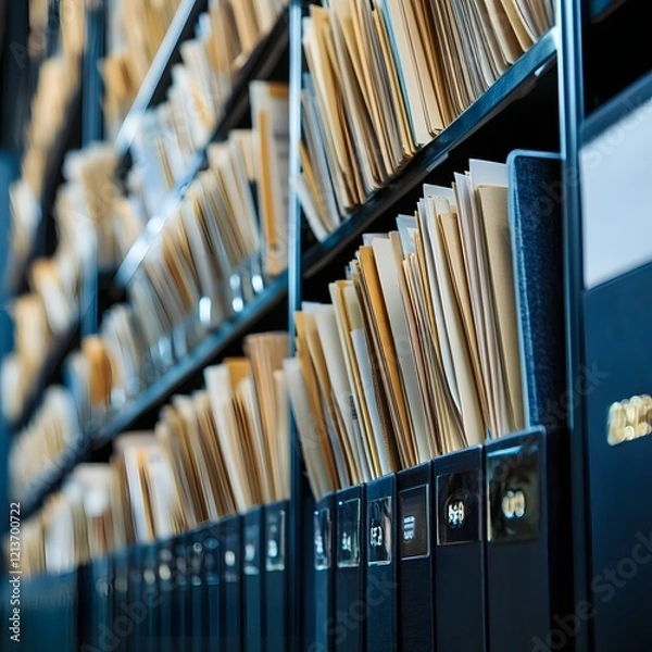 Fototapeta Compliance Focused Document Management Solutions Showcase Regulatory Checks and Retention Policies