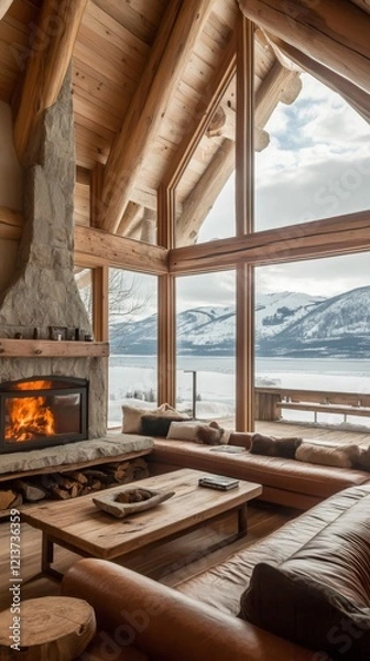 Obraz Cozy Cabin Mountain View