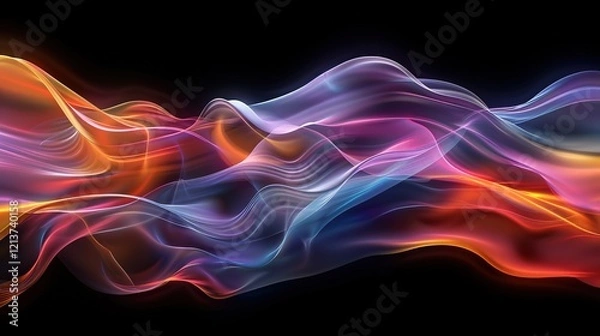 Fototapeta _Abstract_rainbow-colored_background_black_gradient_