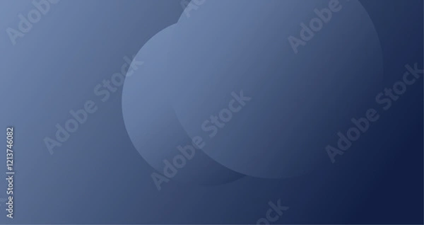 Obraz Dark overlapping circles with smooth gradients, Ideal for modern themes