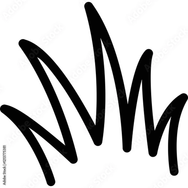 Fototapeta Simple vector icon grass
