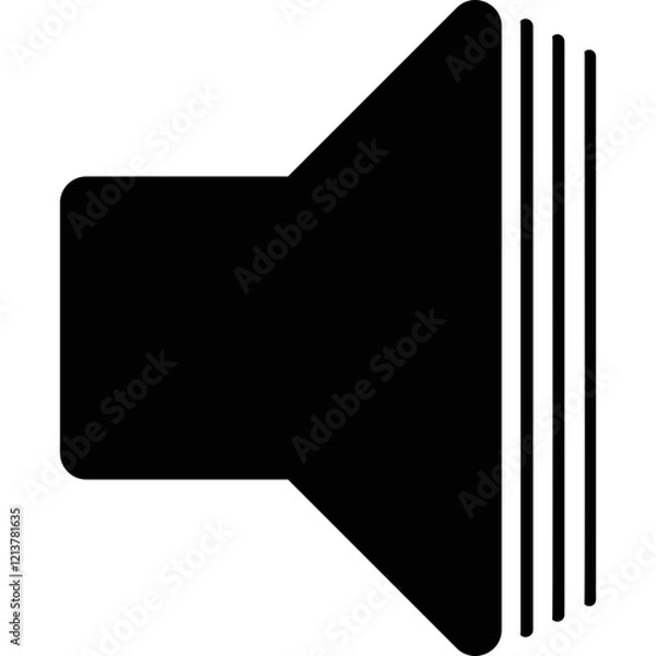 Obraz Simple vector icon speaker