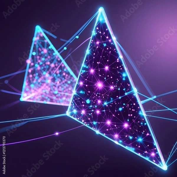 Fototapeta Neon abstract Background