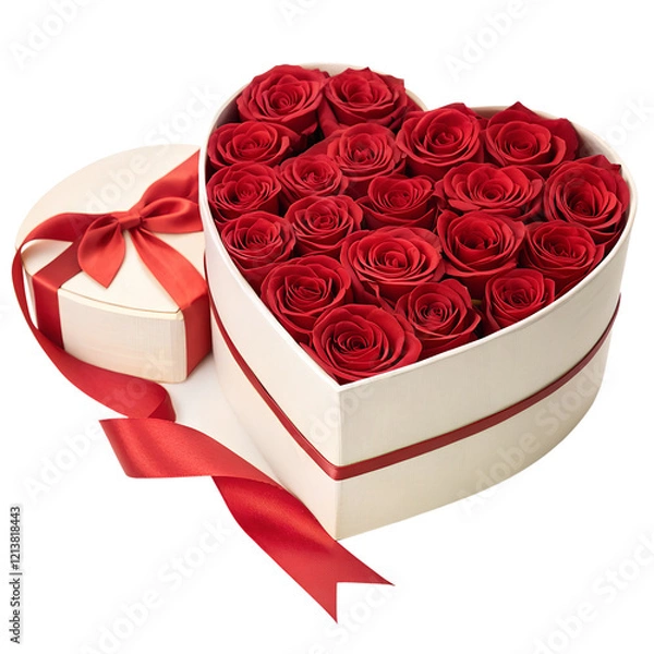 Obraz heart shaped box with roses