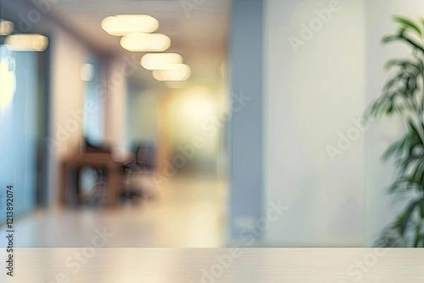Fototapeta Clear Pixel Image of Beautiful Blurred Office Room Background