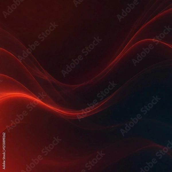 Fototapeta abstract red wave background