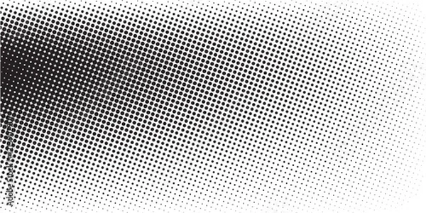 Fototapeta Halftone gradient. Dotted gradient, smooth dots spraying and halftones dot background