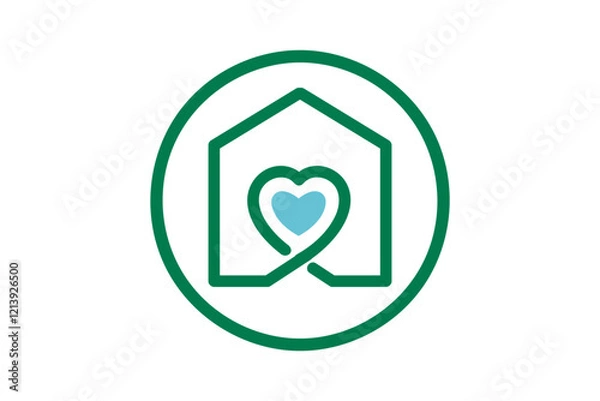 Obraz green eco friendly icon