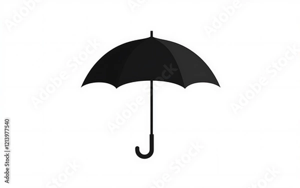 Obraz Simple black umbrella graphic design