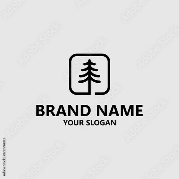 Obraz logo for pine tree company