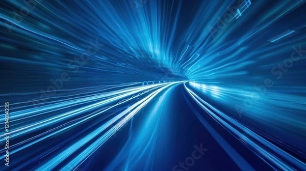 Fototapeta Blurred Lights in Tunnel