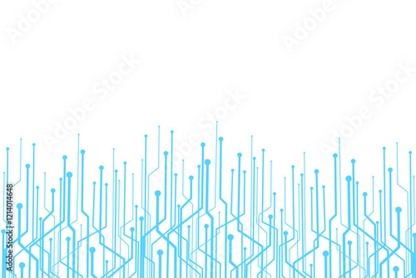 Obraz digital lines for protection technology abstract. binary code on background