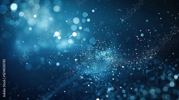 Obraz Abstract Blue Sparkle Background