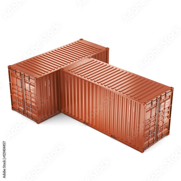 Fototapeta 3D rendering containers