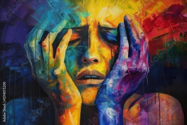 Fototapeta Background by the world bipolar day theme