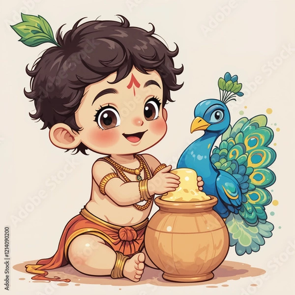 Fototapeta little Krishna