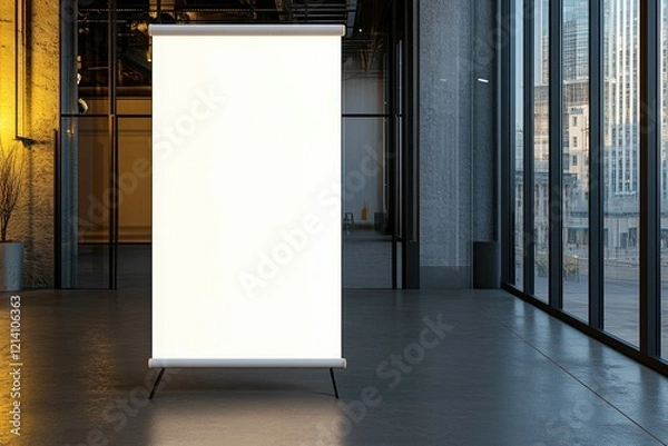 Fototapeta High Detail Image of Business Roll Up Banner Template
