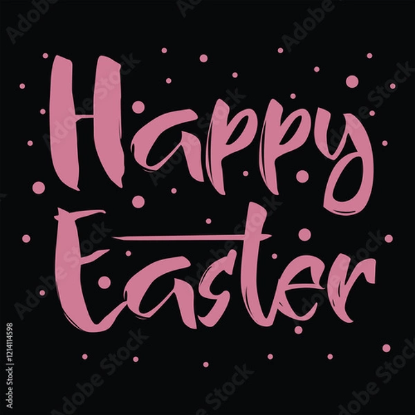 Fototapeta HAPPY EASTER  Retro Easter T Shirt Design