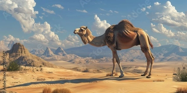 Fototapeta Camel in the Desert