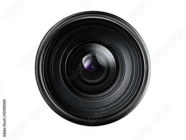 Obraz Isolated camera lens front view
