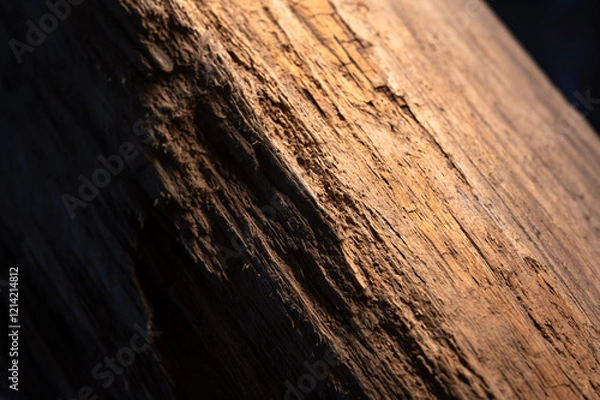 Obraz Close up of a wood, texture and soft light show its beautiful, in New Taipei City, Taiwan.