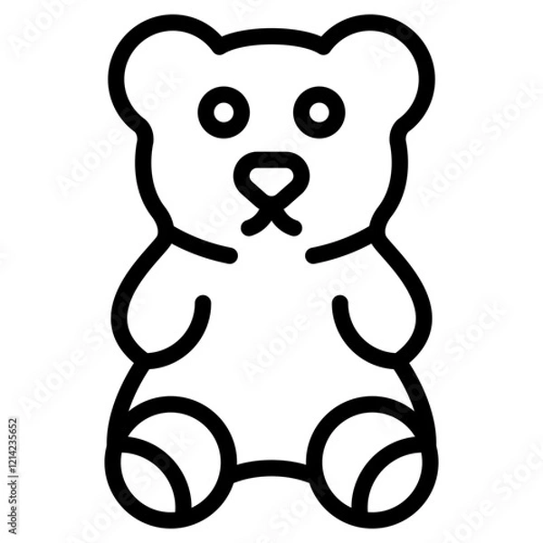 Obraz Gummy Bear Vector Design Icon Style