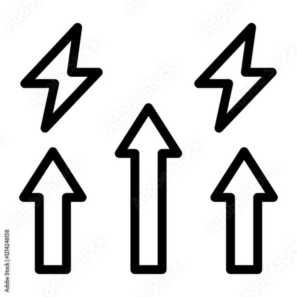 Obraz Power-Up Vector Design Icon Style