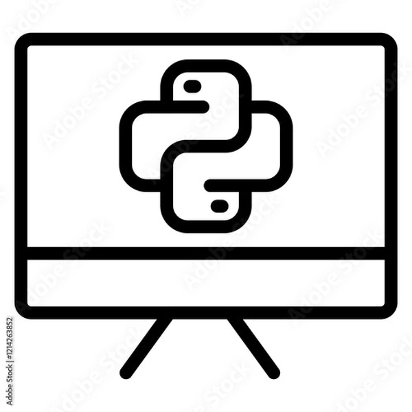 Fototapeta Python Vector Design Icon Style