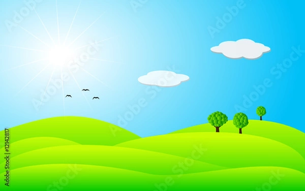 Fototapeta landscape - vector