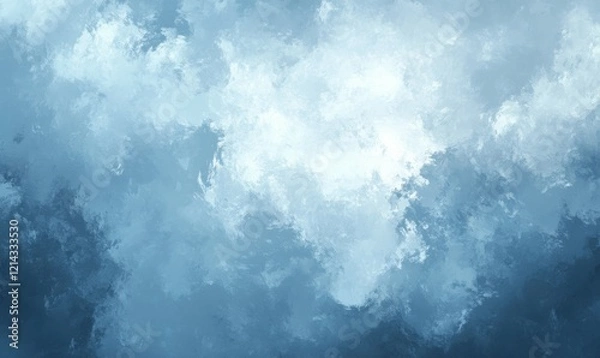 Obraz Cloudy blue sky with texture cloud in long shot