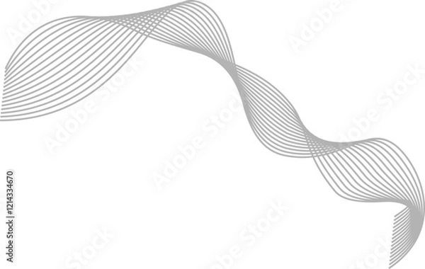 Fototapeta Abstrack Wavy Line