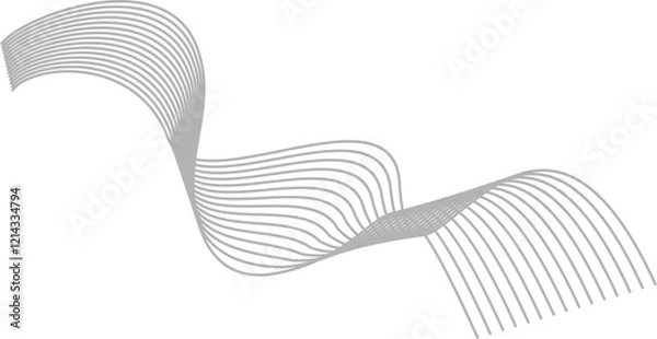 Fototapeta Abstrack Wavy Line