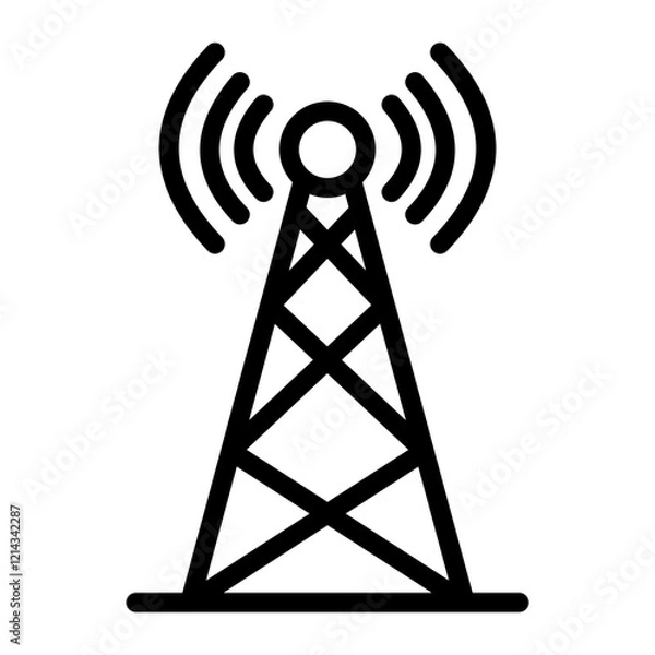 Obraz Tower Vector Design Icon Style