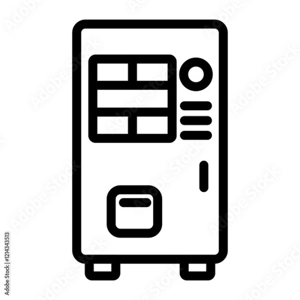 Fototapeta Vending Machine Vector Design Icon Style