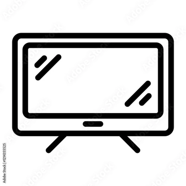 Obraz TV Screen Vector Design Icon Style