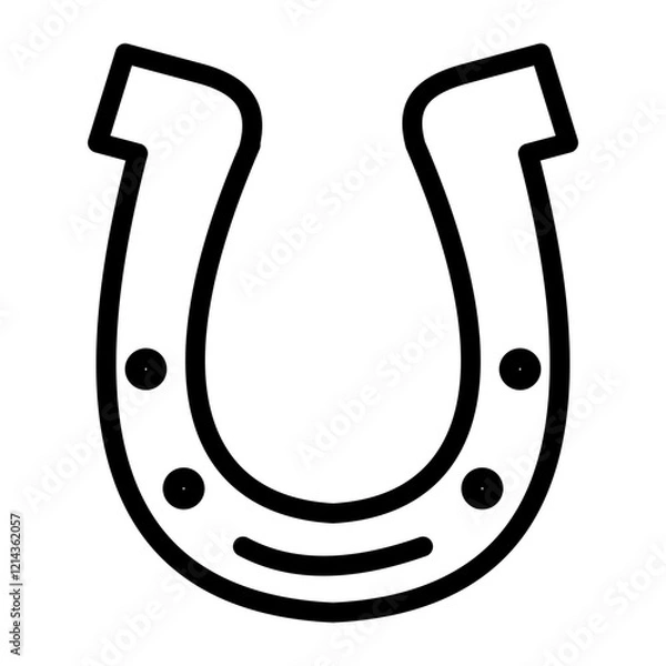 Fototapeta Horseshoe Vector Design Icon Style