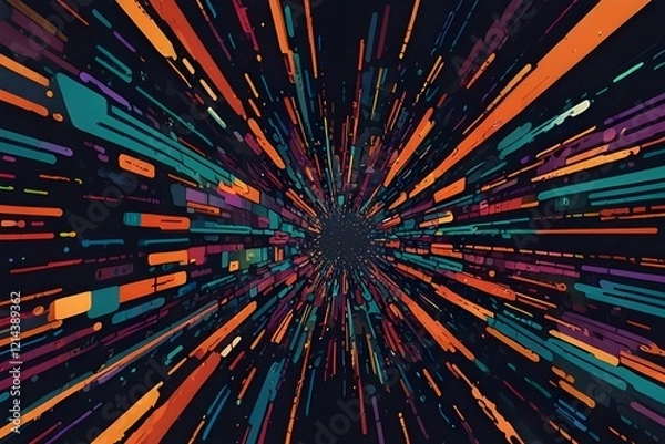 Fototapeta Retro background Generative AI

