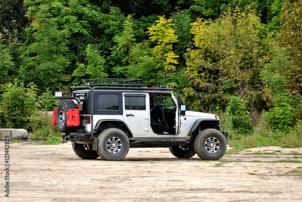 Obraz SUV. Plant backgrund