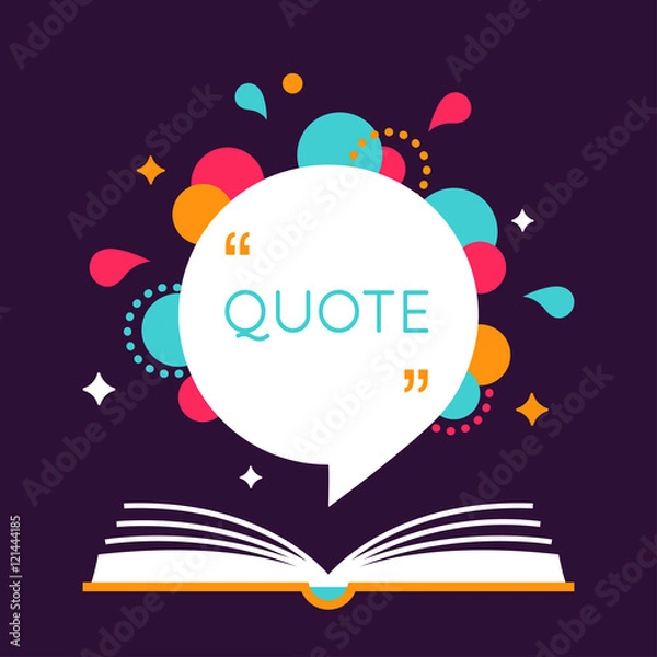 Obraz Open Book with Space for Quote