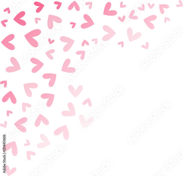 Fototapeta Valentine's Day Pattern Corner