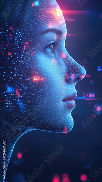 Fototapeta The Future of Marketing: AI & Big Data Revolution