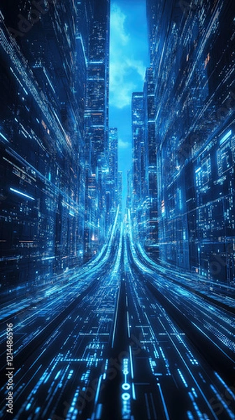 Fototapeta The Future of Marketing: AI & Big Data Revolution