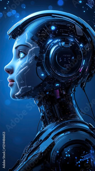 Fototapeta The Future of Marketing: AI & Big Data Revolution