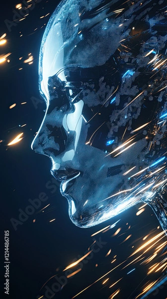 Fototapeta The Future of Marketing: AI & Big Data Revolution