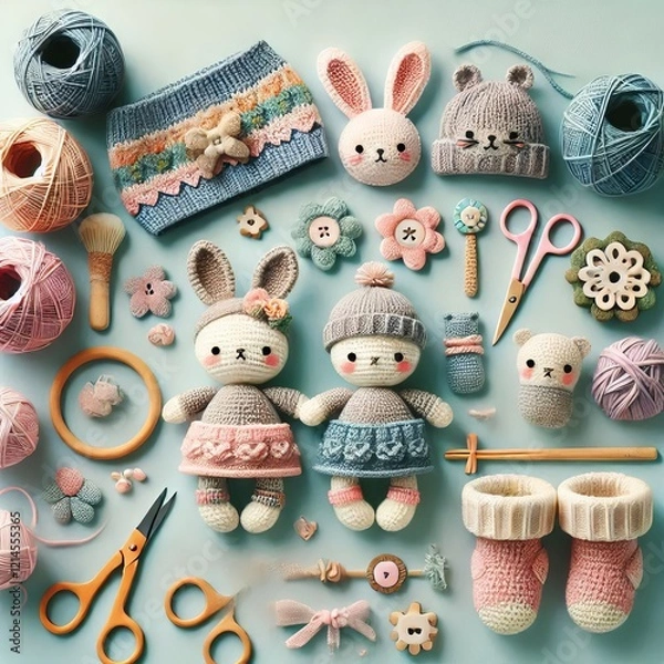 Fototapeta Variant Include handmade baby items