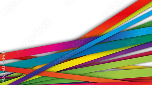 Obraz kolorowe pasy tło wektor