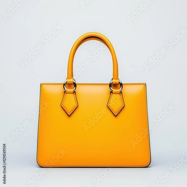 Fototapeta Stylish Yellow Handbag with Elegant Design and Smooth Finish